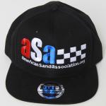 ASA Flat Bill Hats - Black